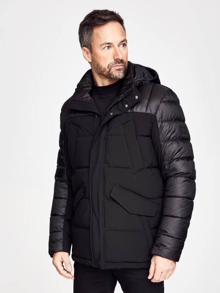 Materialmix quilt jacket