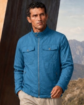 Garment washed jacket